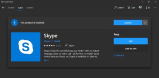 Skype Windows 10