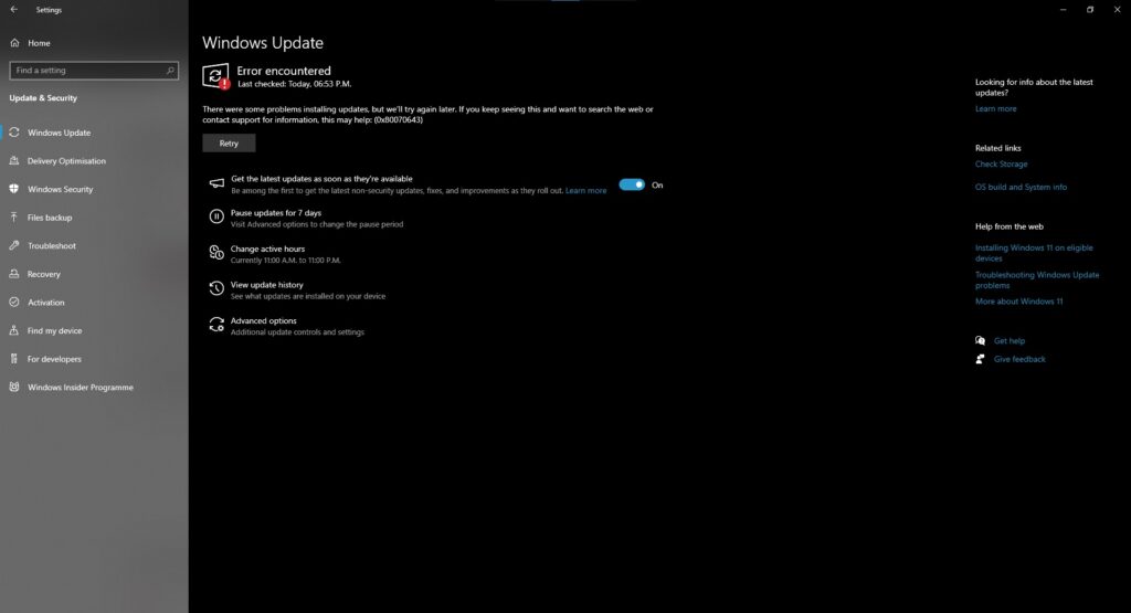 Windows 10 KB5034441 issues after three month
